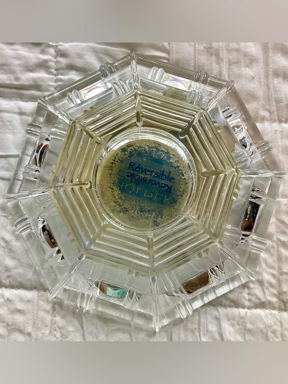 Vintage St. George Crystal 24% Lead Crystal Candleholder Made in USA 1980s-90s - Picture 7 of 15